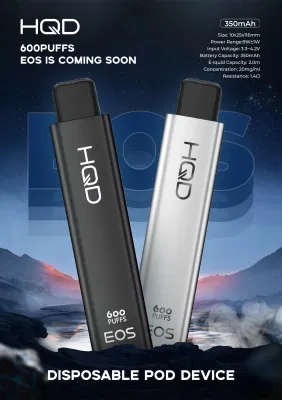 2023 Hqd EOS 600puffs 350mAh 2ml 使い捨て電子タバコ ベスト