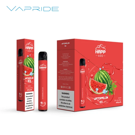 卸売電子タバコ 10 フレーバー Vapers 600 パフ使い捨て Vape ペン